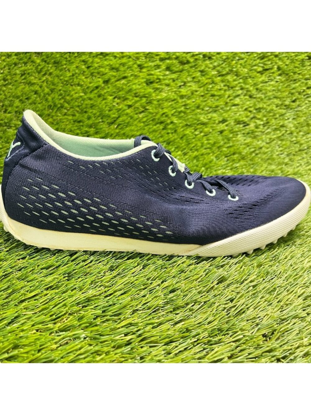 Puma Monolite Cat EM Womens Size 8 Blue Green Running Spikeless Golf Shoes